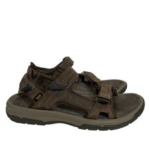 Teva Brown Leather Velcro Strap Outdoor Athletic Sandals